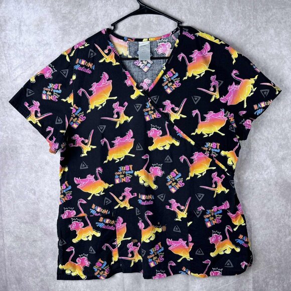 Disney Tops - Disney Lion King Scrub Top Women's XL